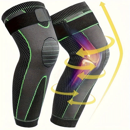 Long Elastic Compression Knee Sleaves
