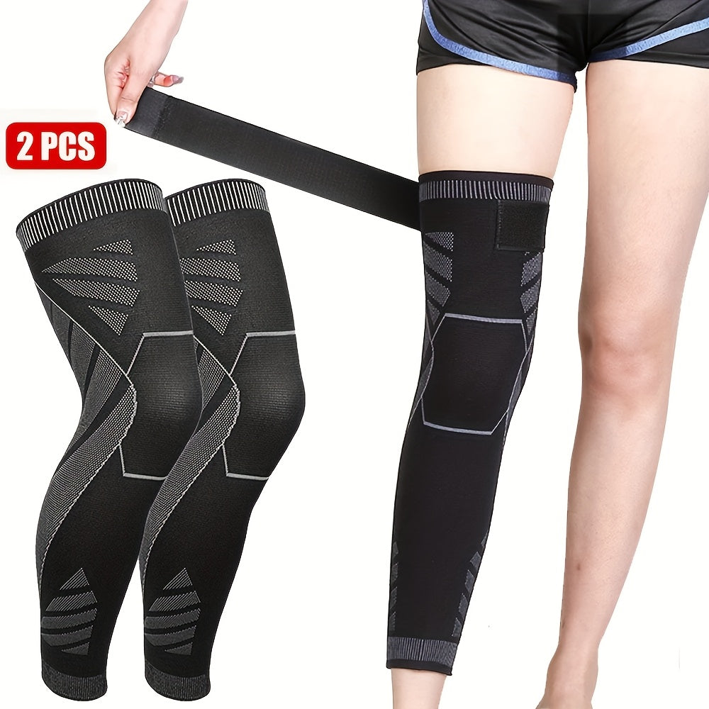 Long Elastic Compression Knee Sleaves