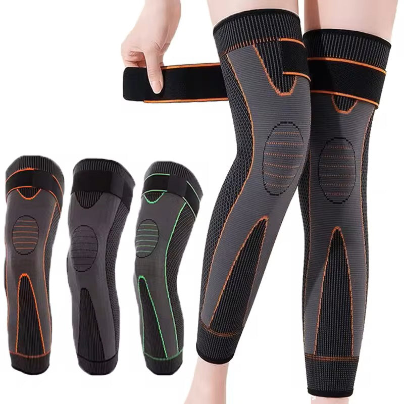 Long Elastic Compression Knee Sleaves