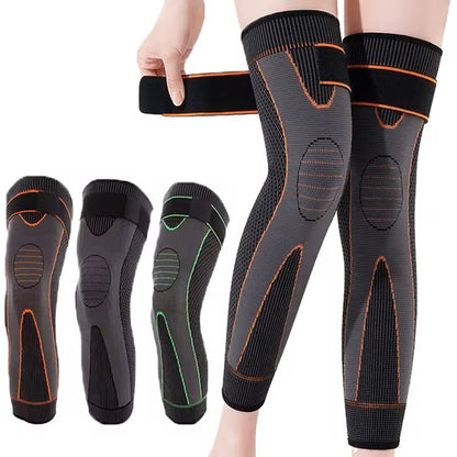 Long Elastic Compression Knee Sleaves